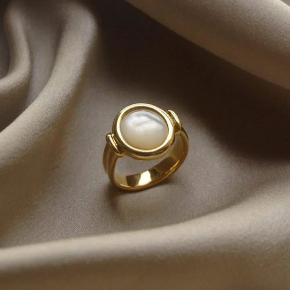Elegante Ring van Parels