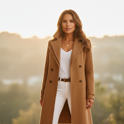 Klassieke wollen mantel