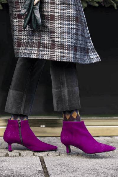 Elegante suède enkellaarsjes