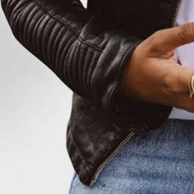 Stijlvolle leren jas