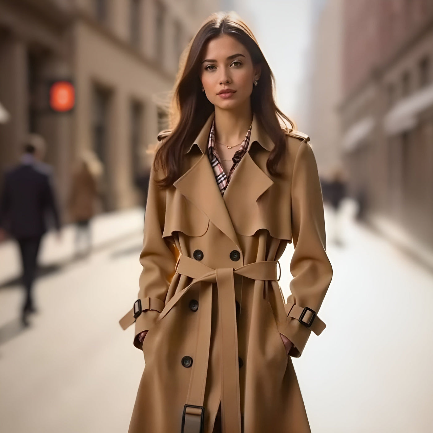 Tijdloze elegante trenchcoat