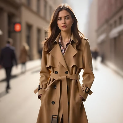 Tijdloze elegante trenchcoat