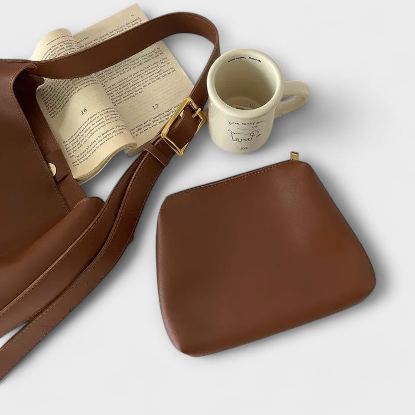 Isidore – Tijdloze leren schoudertas