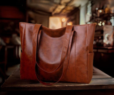 Klara – Klassieke leren schoudertas