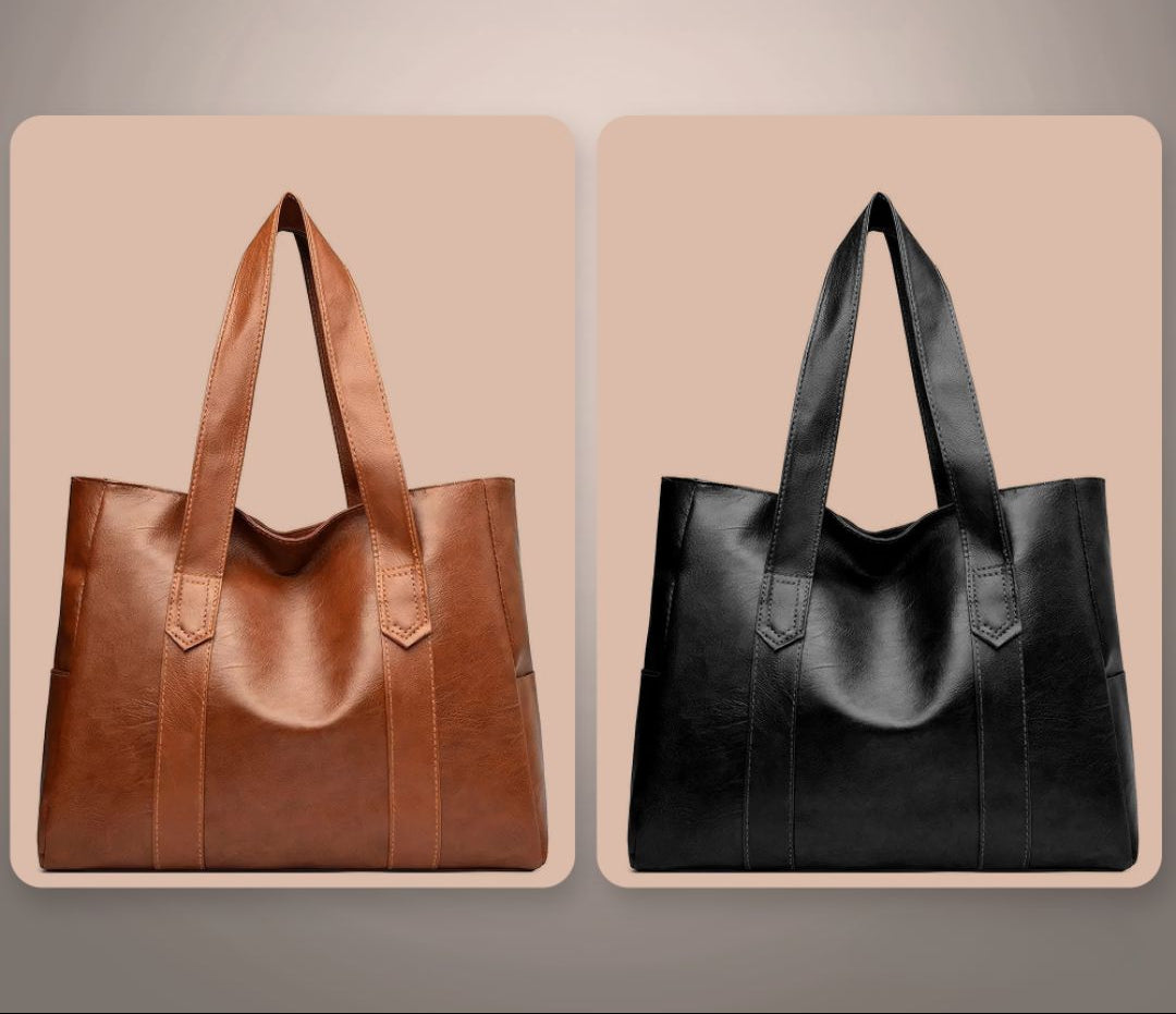 Klara – Klassieke leren schoudertas