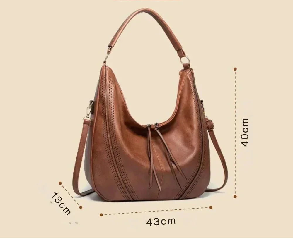 Brunhilde – Klassieke veelzijdigheid vintage schoudertas