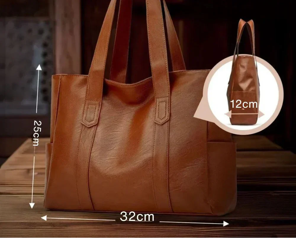 Klara – Klassieke leren schoudertas